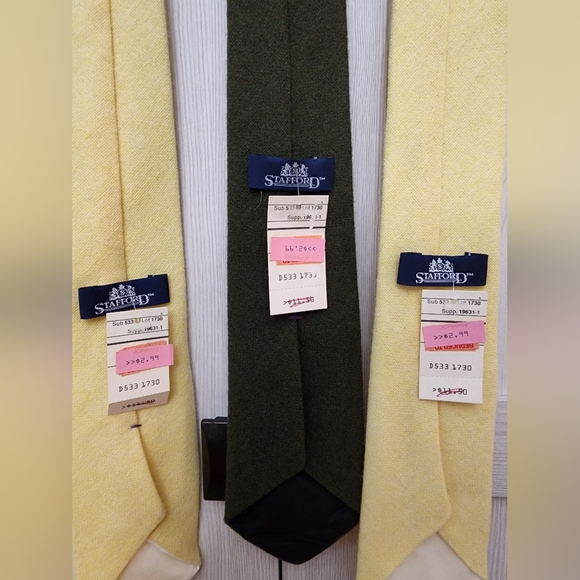 Vintage Stafford Wool Tie - Set Of 3
